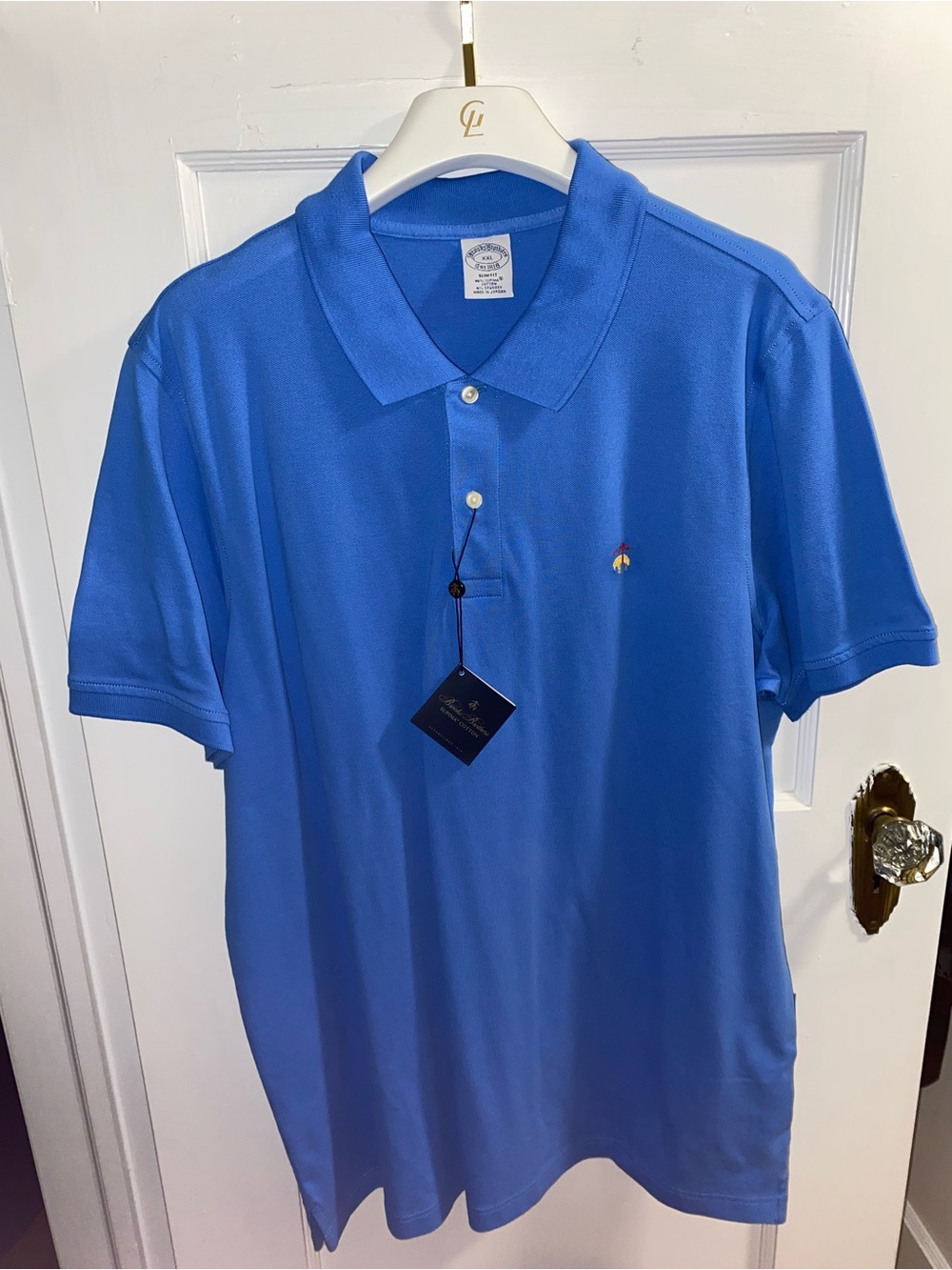 Brooks Brothers Men’s Royal Blue Polo with Embroidered Logo